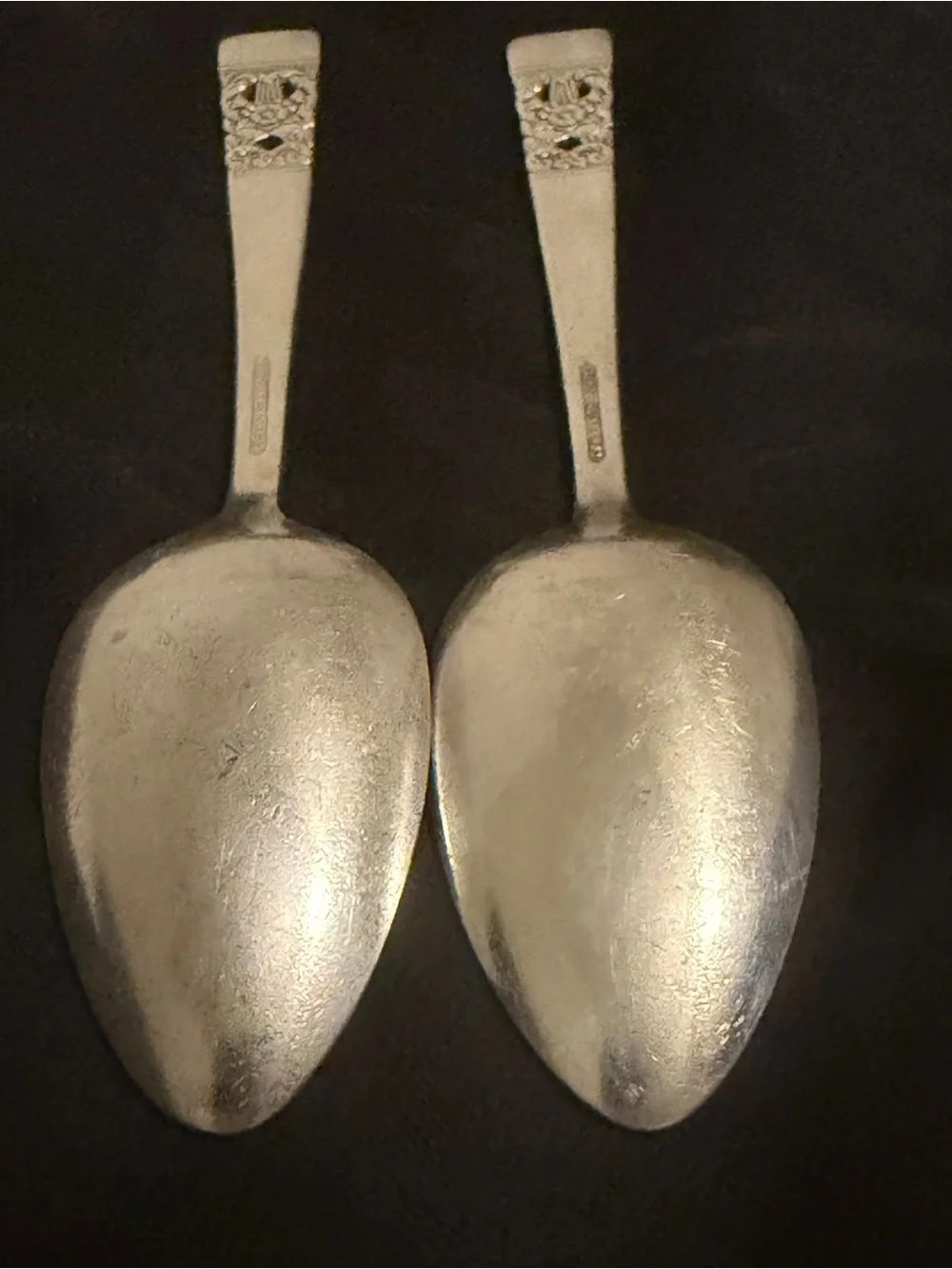 Vintage 1936 Oneida Silver Plate Coronation Pattern 6” Teaspoon (2)